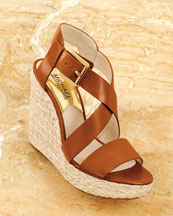 MK Giovanna Leather Wedge